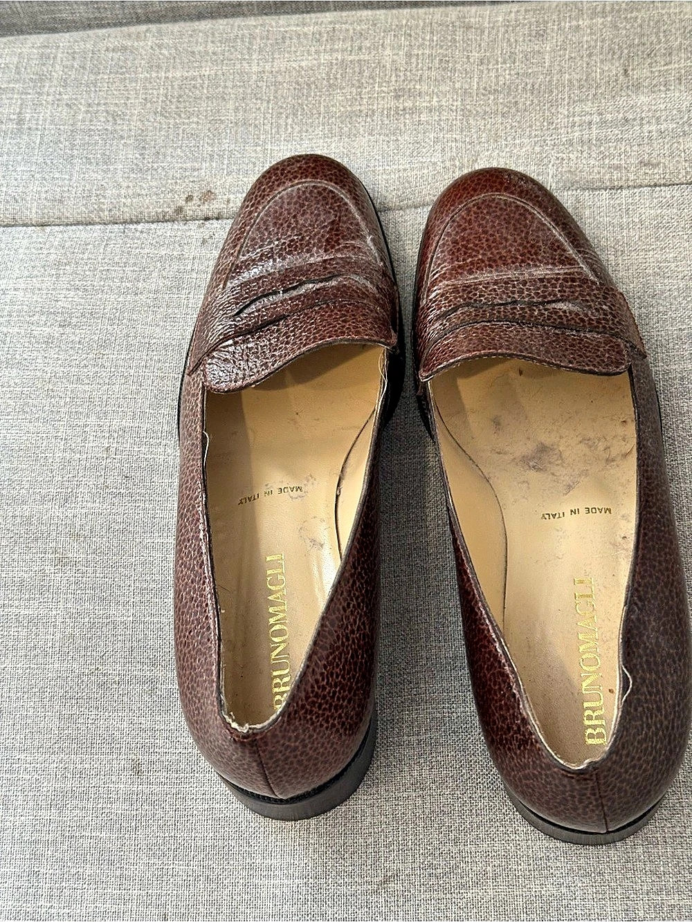 Bruno Magli Brown Leather Loafers EU 37/U.S. 7-7.5; NWOT
